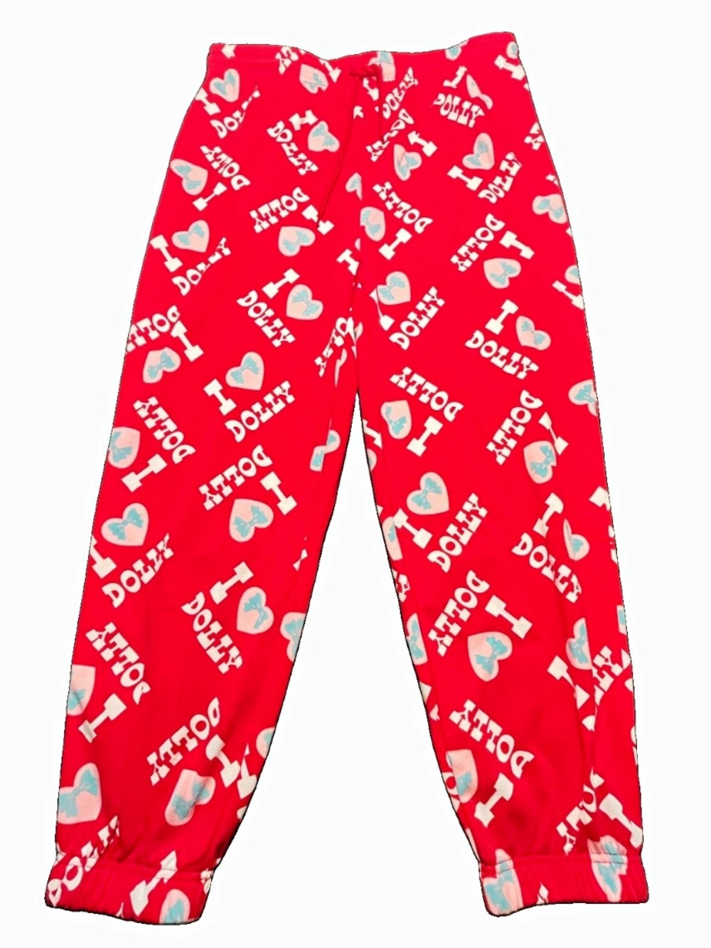 Dolly Parton I Heart Dolly Graphic Fleece Pajama Lounge/Sweat Pants 2XL